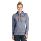 Sport-Tek® Ladies PosiCharge® Electric Heather Fleece Hooded Pullover